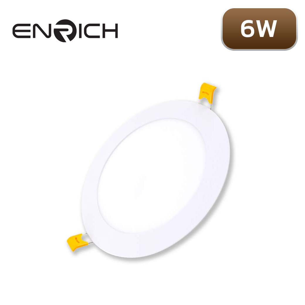 ดาวน์ไลท์ LED หน้ากลม 6W RICH SLIM D2