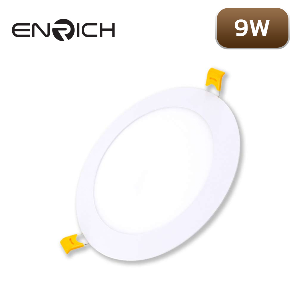 ดาวน์ไลท์ LED หน้ากลม 9W RICH SLIM D2