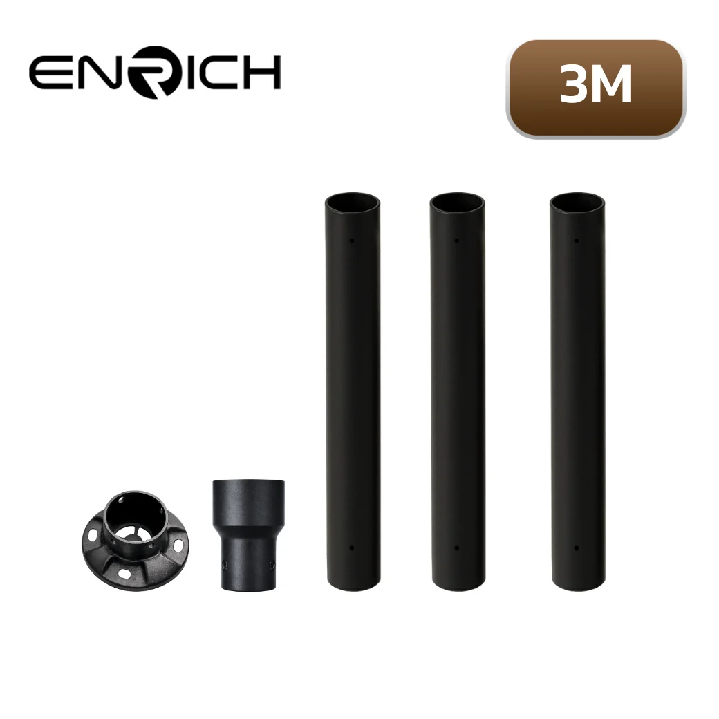 Alternative view of เสาไฟเหล็กตรง ทรงกลม ENRICH 3เมตร